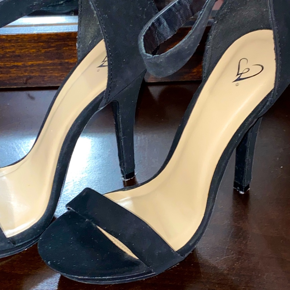 Black Velvet Heels